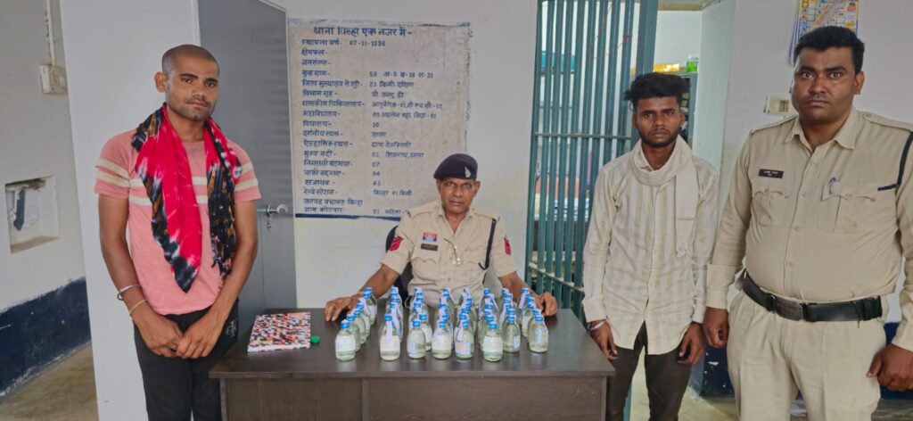 बिल्हा पुलिस की बड़ी कार्यवाही – अवैध शराब परिवहन करते दो आरोपी गिरफ्तार, 60 पाव देशी शराब जब्त