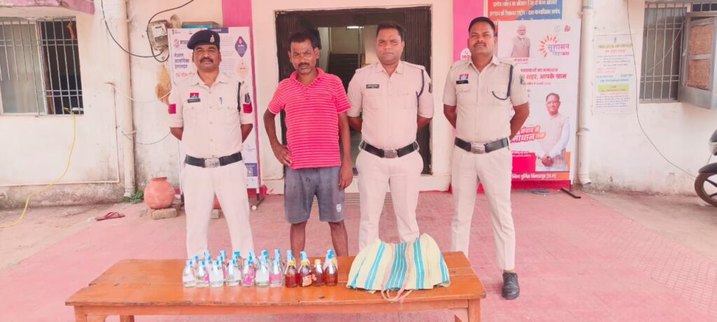 अवैध शराब कारोबारियों पर तखतपुर पुलिस का शिकंजा!