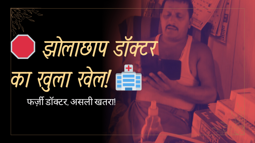 📰 बिना रजिस्ट्रेशन चल रहा अवैध अस्पताल, झोलाछाप डॉक्टर पर गंभीर आरोप