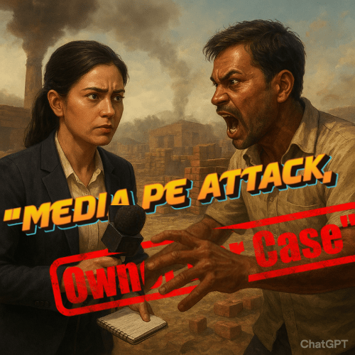 🎙️ पत्रकार पर अभद्र भाषा और धमकी का मामला, ईंट भट्ठा संचालक पर लगे गंभीर आरोप