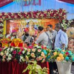 शहीद एवं स्वर्गीय पुलिस कर्मियों की स्मृति में आयोजित श्रीमद्भागवत ज्ञान सप्ताह यज्ञ में श्री हरिहर क्षेत्र सेवा समिति मदकू के पदाधिकारियों ने कथा श्रवण किया