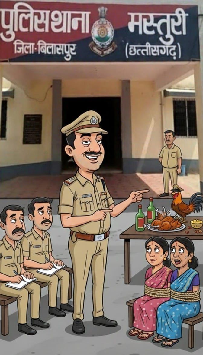 बिलासपुर का ‘खाकी न्याय’ : जब रक्षक ही भक्षक के संरक्षक बन जाएं!