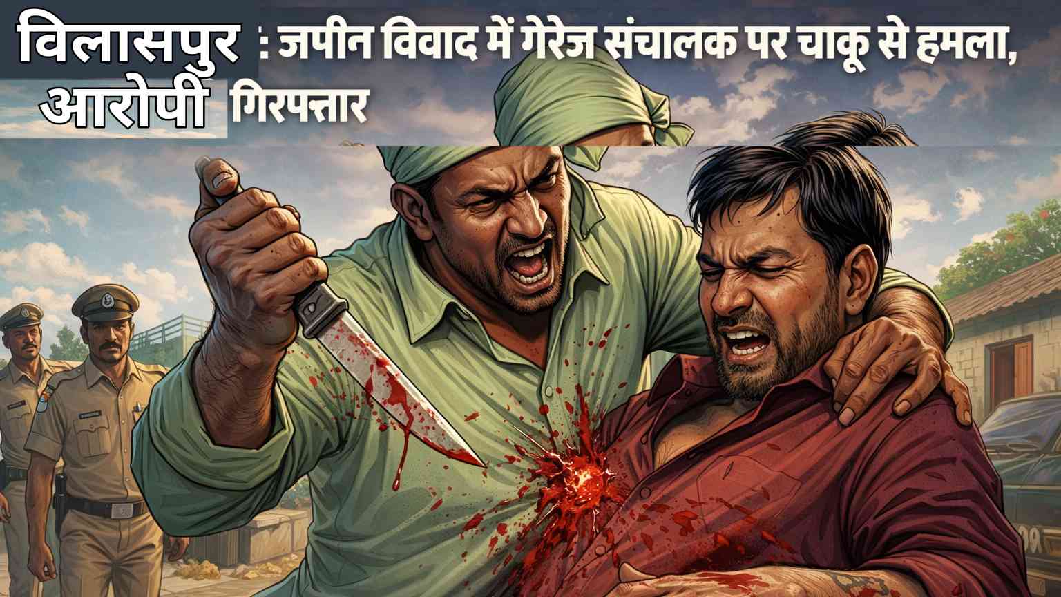 🔴 बिलासपुर: जमीन विवाद में गैरेज संचालक पर चाकू से हमला, आरोपी गिरफ्तार