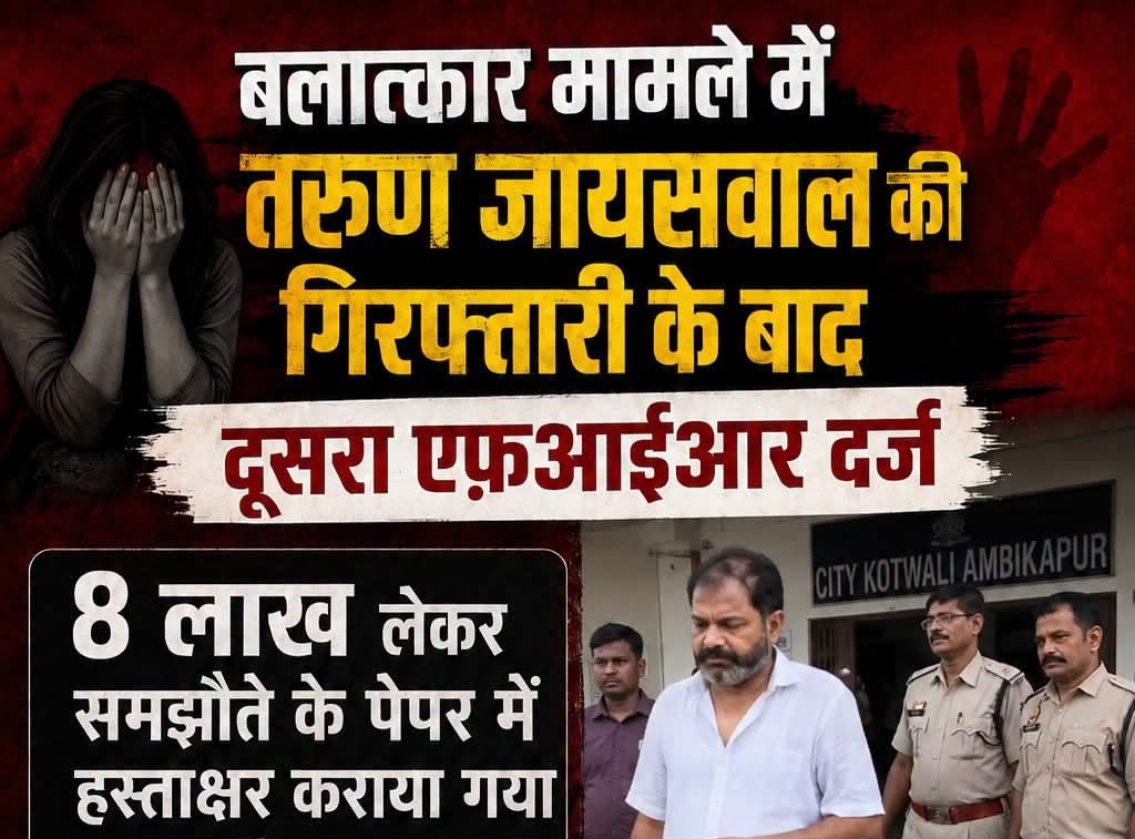 15 वर्षीय नाबालिग से दुष्कर्म मामले में आरोपी की गिरफ्तारी के बाद दूसरी FIR, 8 लाख रुपये लेकर मामला दबाने के प्रयास का आरोप