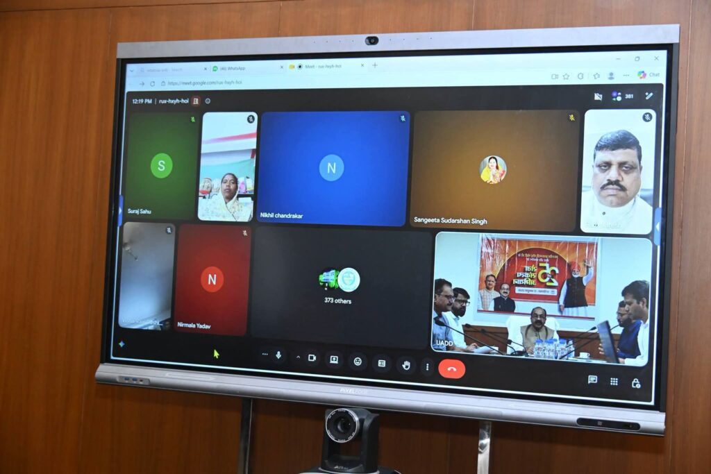 सेवा संकल्प अभियान की तैयारियों की उप मुख्यमंत्री अरुण साव ने की समीक्षा mitting